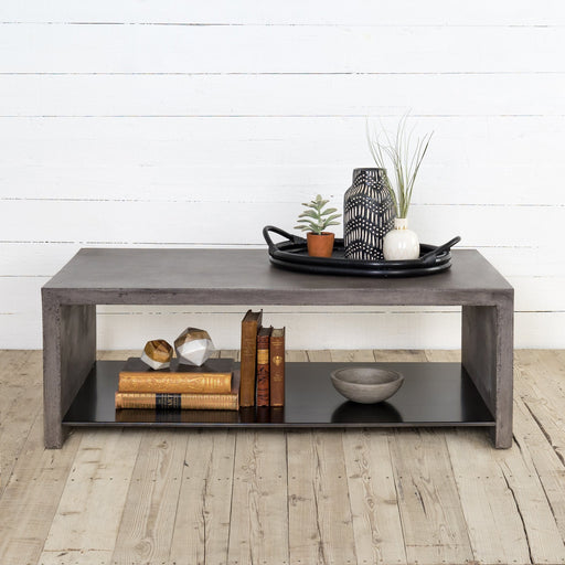 Sheridan Coffee Table Slate Grey Ombre Four Hands