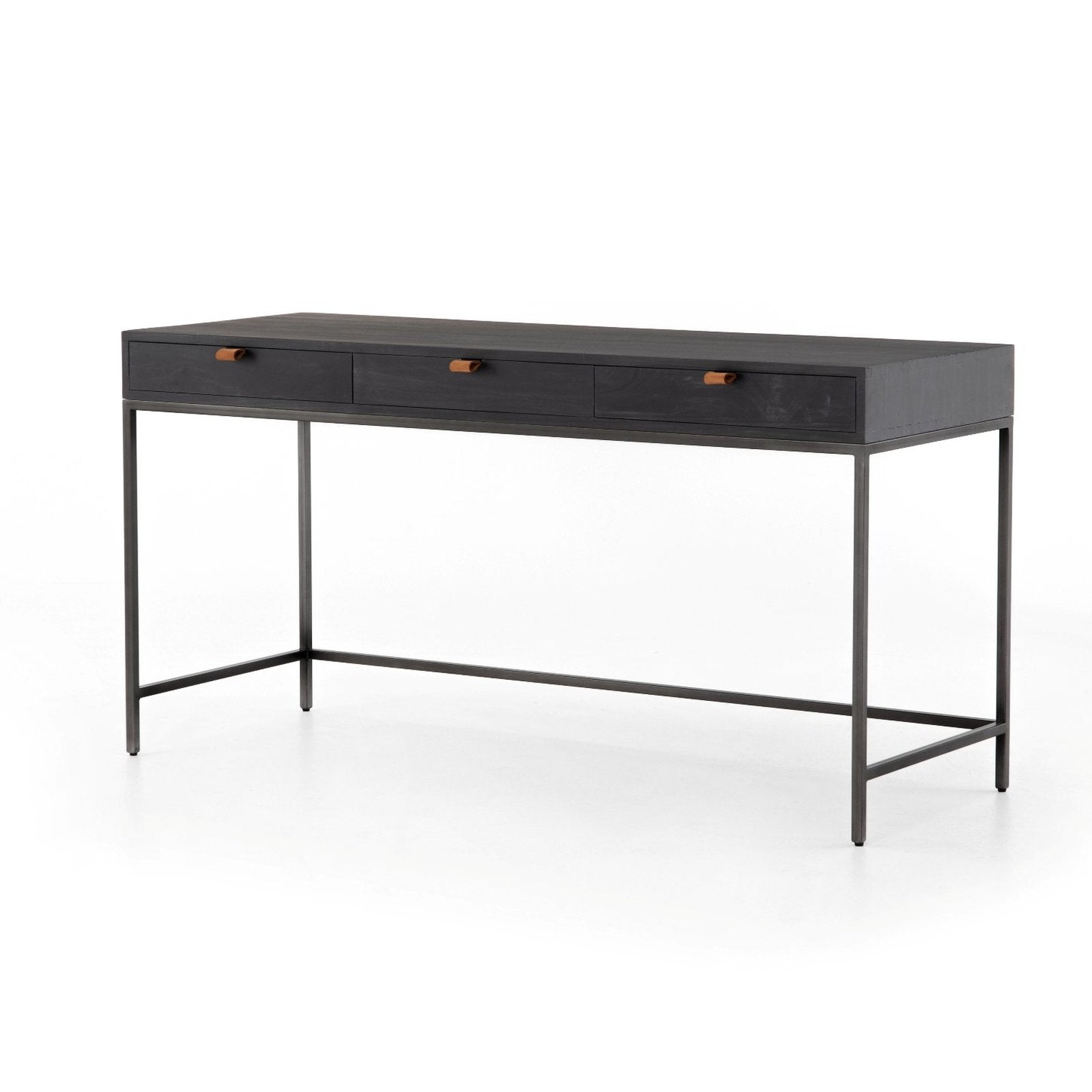 Four Hands Fiona Desk - Black Raffia