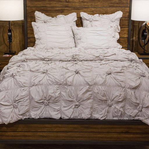 Michael Amini Luxembourg Comforter Set Creme — Grayson Living