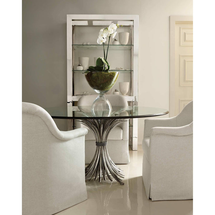 bernhardt glass top dining table