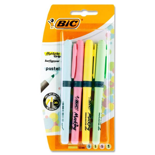 Bic Card 4 Highlighter Grip 