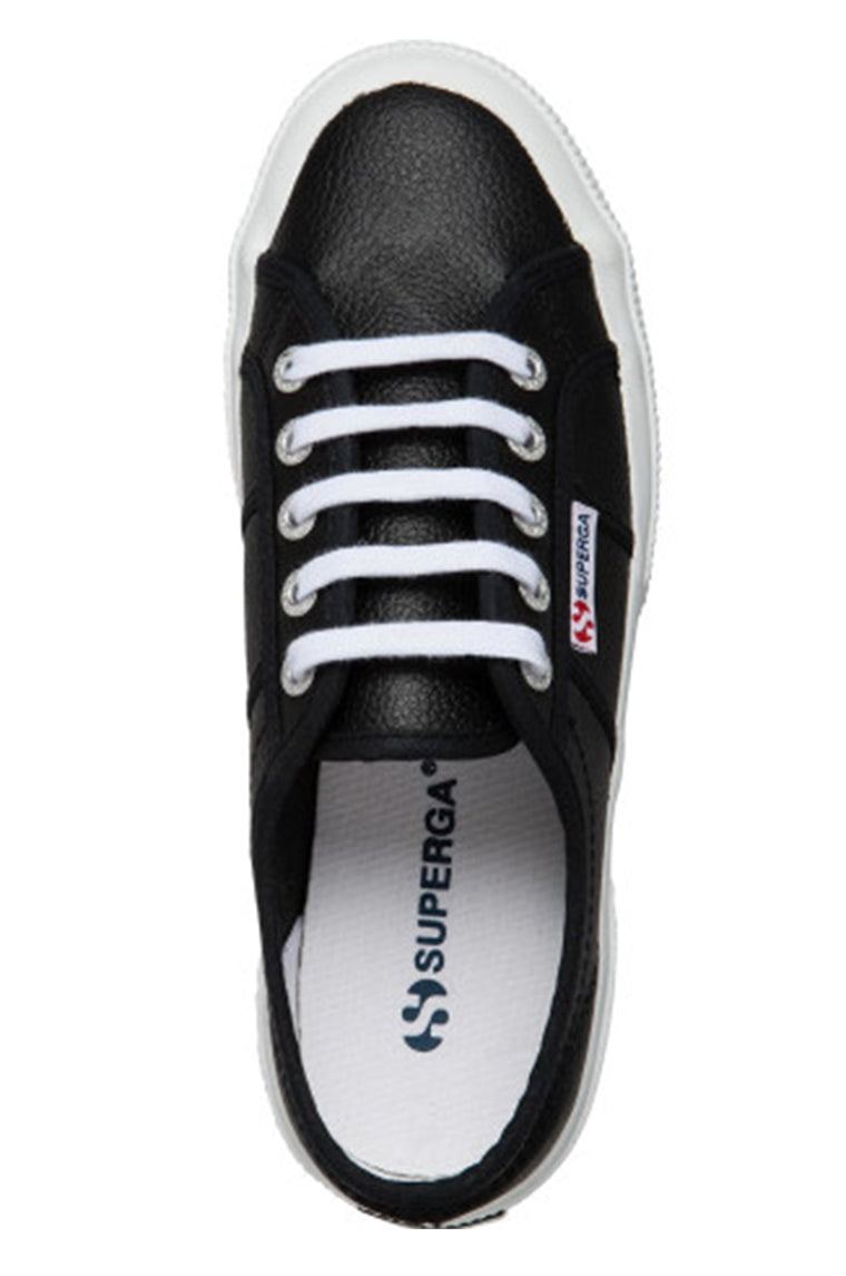 Superga 2750 Cotu Leather Black and 