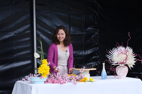 Ikebana demo sydney flower workshop Peony Story