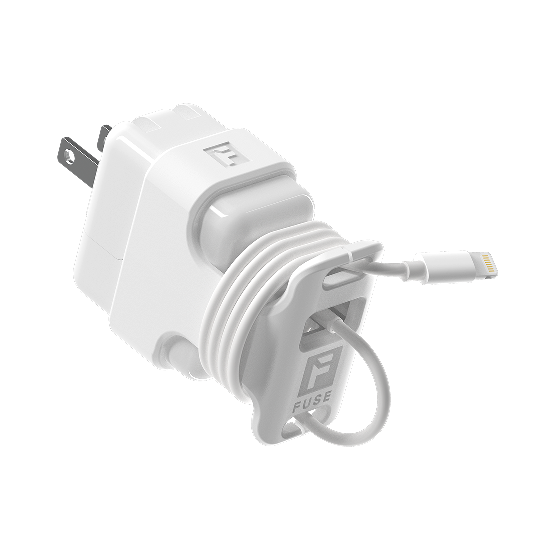 Snap Back 30W White MacBook Air Charger Organizer