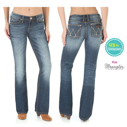 wrangler premium patch jeans