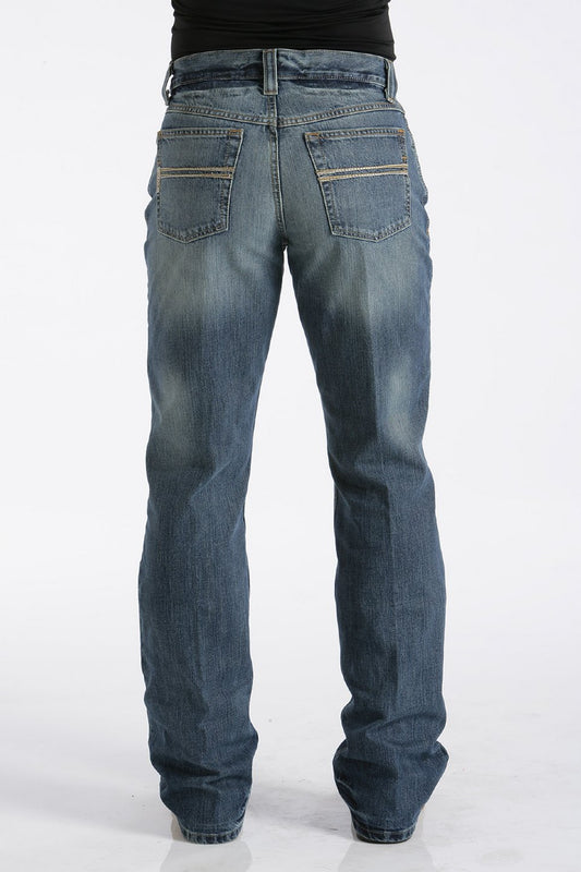 Cinch Men's Blue Label Carpenter Loose Fit Jean , Medium Stone