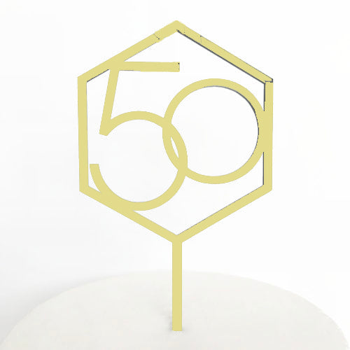 50th Anniversary Cake Topper