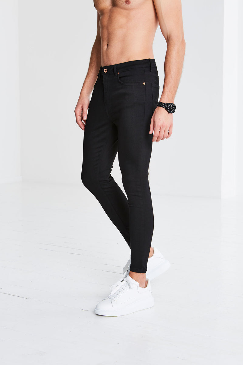black non ripped jeans