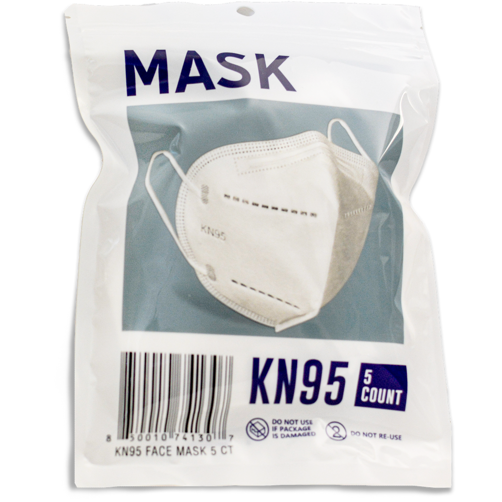 iRyno KN95 Air Purifying Face Mask - 5 Pcs