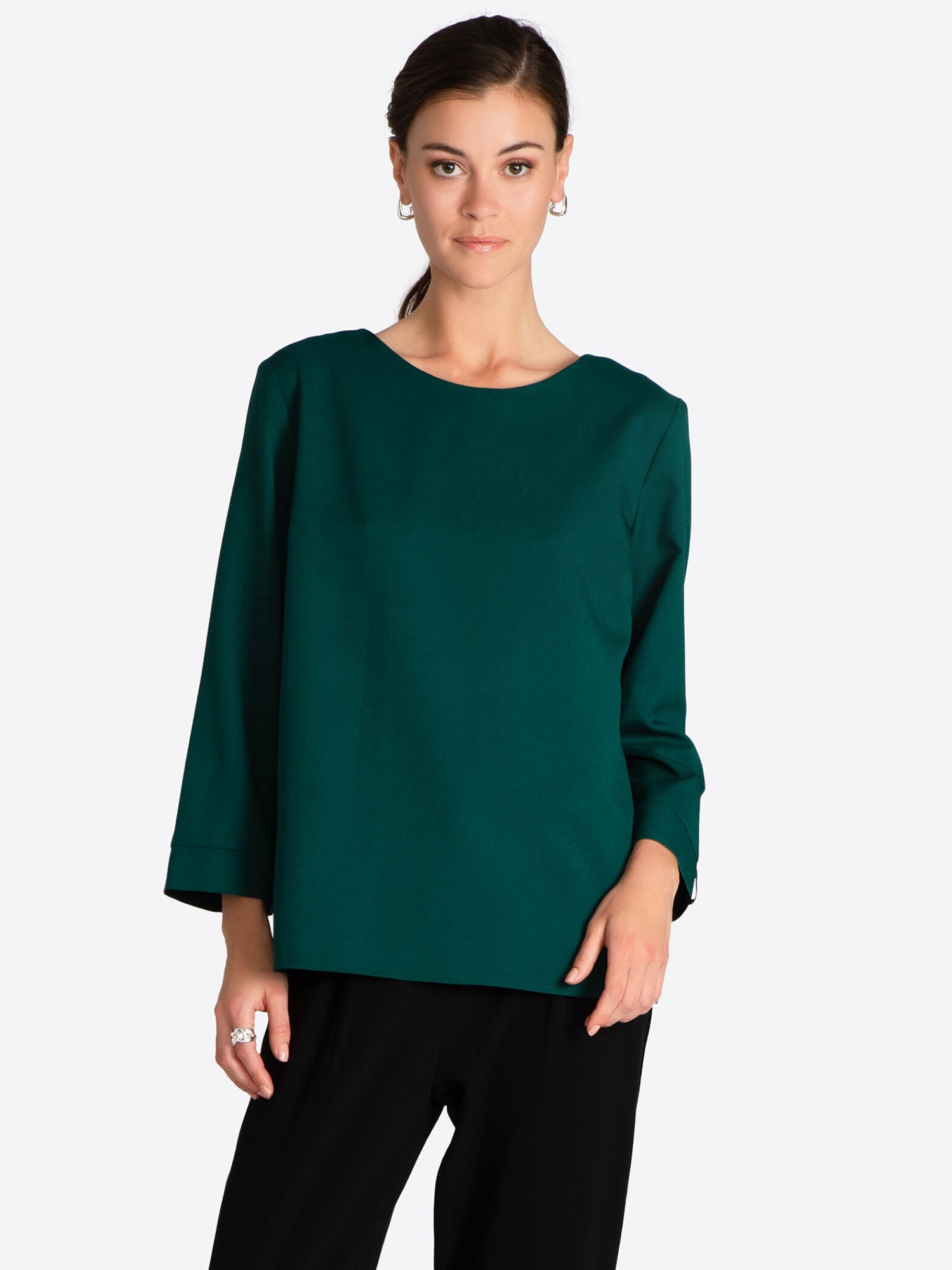 Recycled Blouse Florence - Emerald / XL