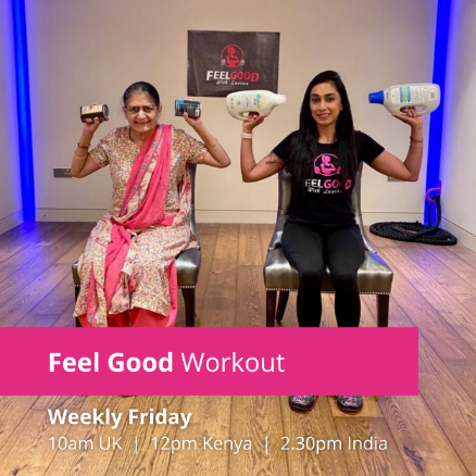 Feel Good Workouts- Lavina "Snacks" with her 75 year old Mother in Law