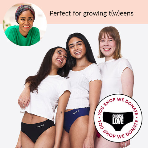 Nadiya's favourite period pants for: perfect for my kids - WUKA Teen Stretch Seamless