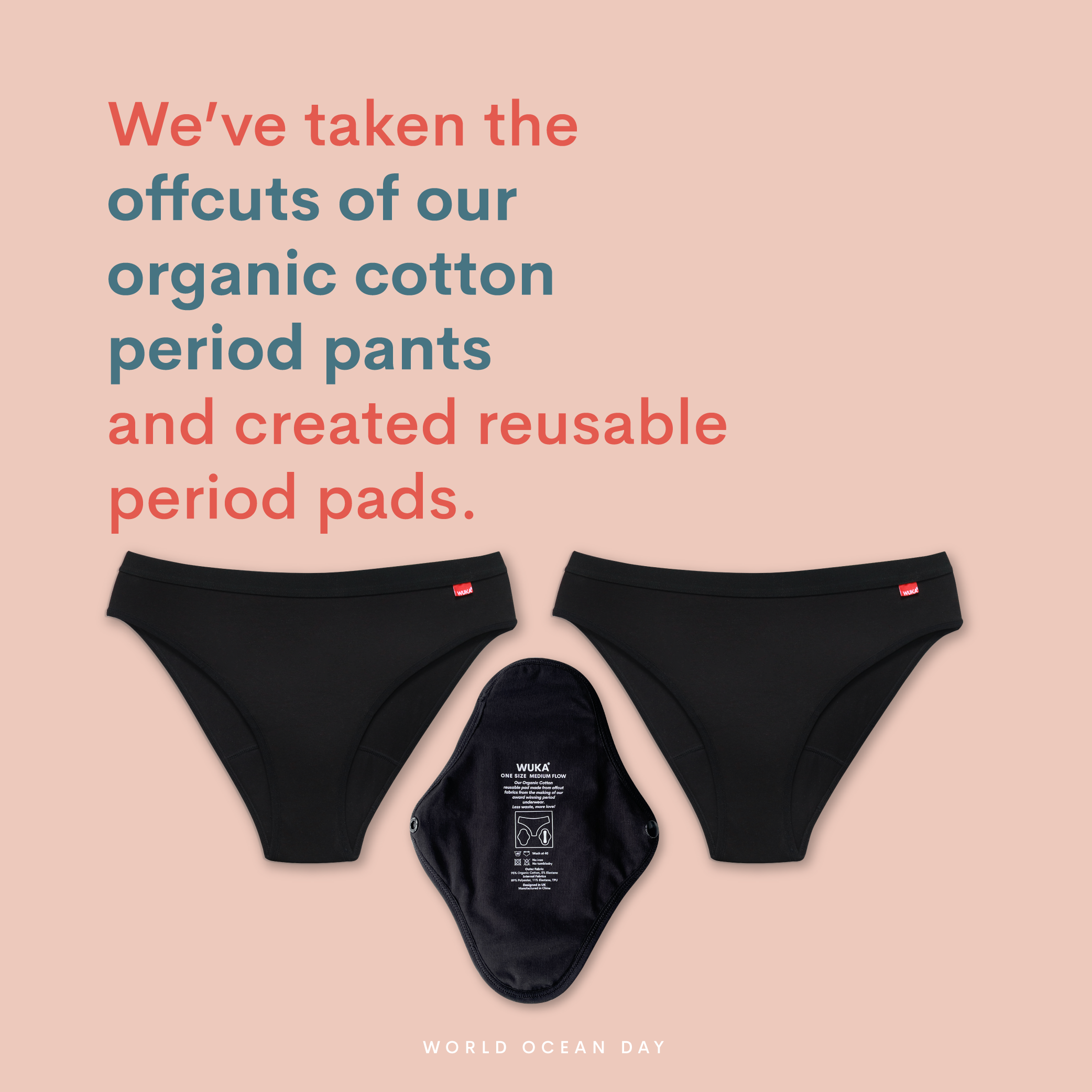 offcuts turned into reusable period pads