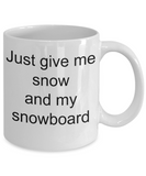 snowboarder coffee mugs