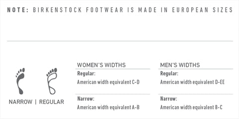 birkenstock american sizes