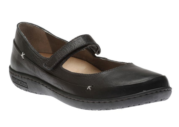 Birkenstock Iona, Black and Nut – Tanda Shoes