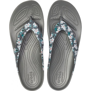 crocs floral flip flop