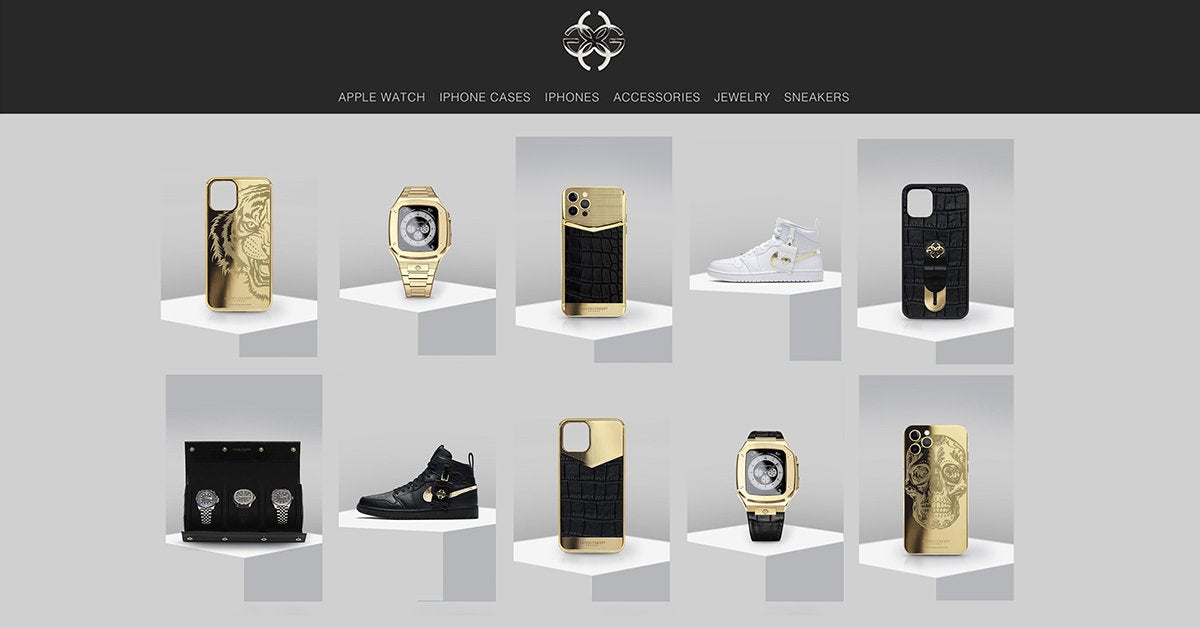 Luxury Iphones And Cases Golden Concept