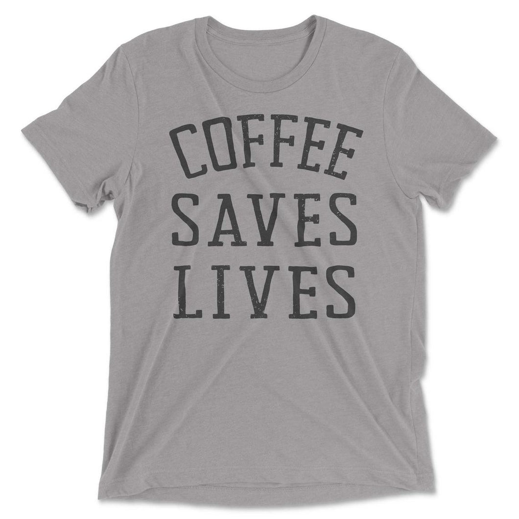 Download Coffee Saves Lives T Shirt Bleupigletboutique