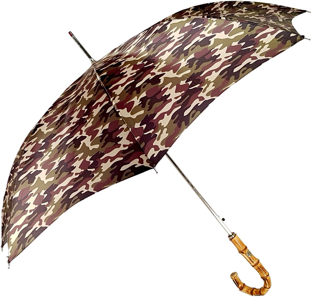 Camouflage Umbrella With Bamboo Handle – ilMarchesato - Luxury ...