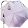 Beautiful Double Cloth Lilac Women's Umbrella, Italian style - il-marchesato