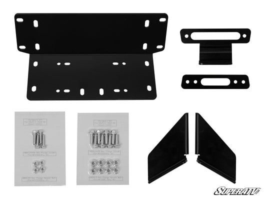 KAWASAKI TERYX WINCH MOUNTING PLATE (2014+) - WWW.GOINGDEEPSNORKELS.COM