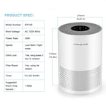 Air Purifier with True HEPA Filter and Activated Carbon Layer Filter for Odor and Allergies