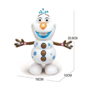 Plastic Musical Dancing Snowman Toy