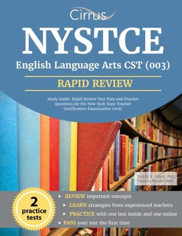 Nystce English Language Arts Cst 003 Study Guide Rapid Review Test Stevens Books