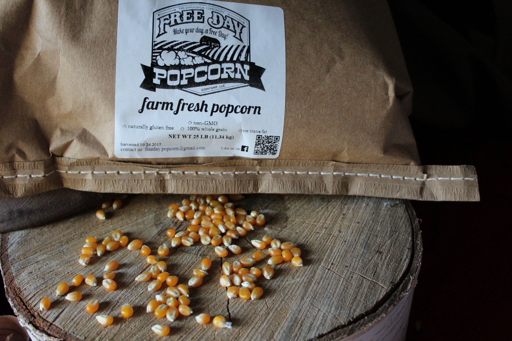 Alpha Yellow Butterfly™, 35 lb Bulk Bag: Farm Fresh Non-GMO Popcorn – Free Day Popcorn Company