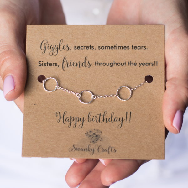 Sister Birthday Gift - Handmade Sterling Silver Eternity ...