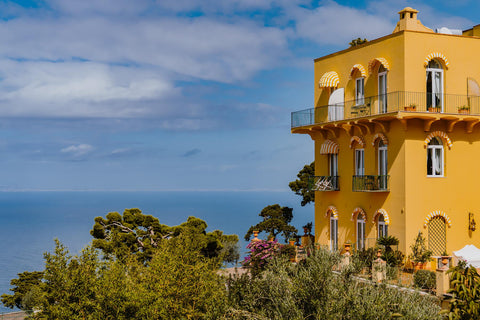 Side view of Hotel Caesar Augustus in Capri