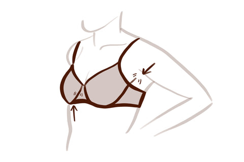 Nubian Skin. 5 Signs you need a new bra. Underwire is poking out.