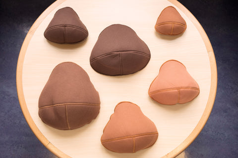 Nubian Skin softies in 4 dark nude tones for breast cancer patients of colour