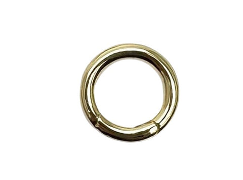 Aurora Designer - 15mm Round Circle Pendant Charm Holder 14K Gold