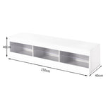 Modern LED Entertainment Unit Storage Stand-white