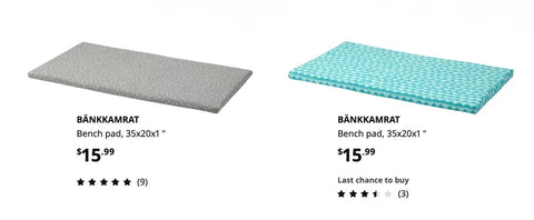 IKEA Bankkamrat Bench Pad