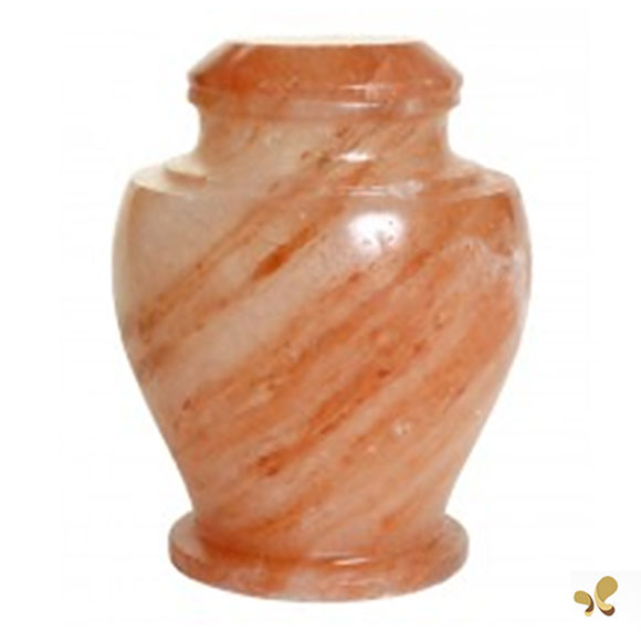  Biodegradable Salt Urn for Ashes for Sea Burials - Brown & Peach