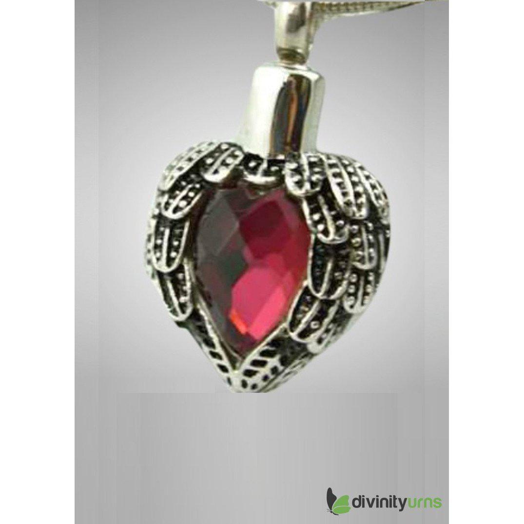 Silver Red Heart Jewelry