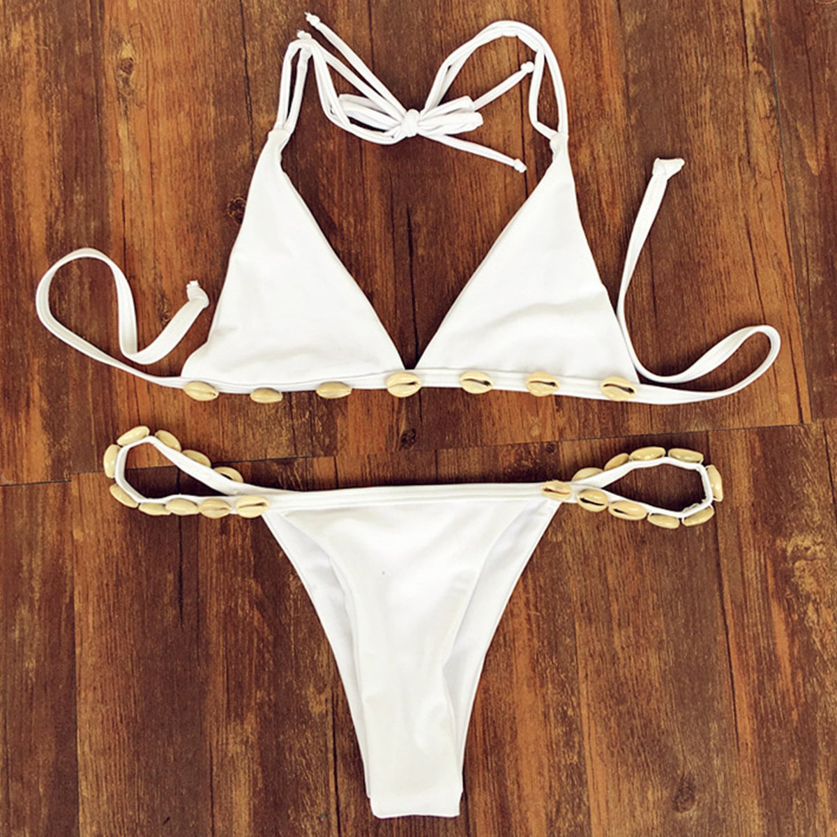 Seashell Triangle Bikini Set – W.T.I. Design