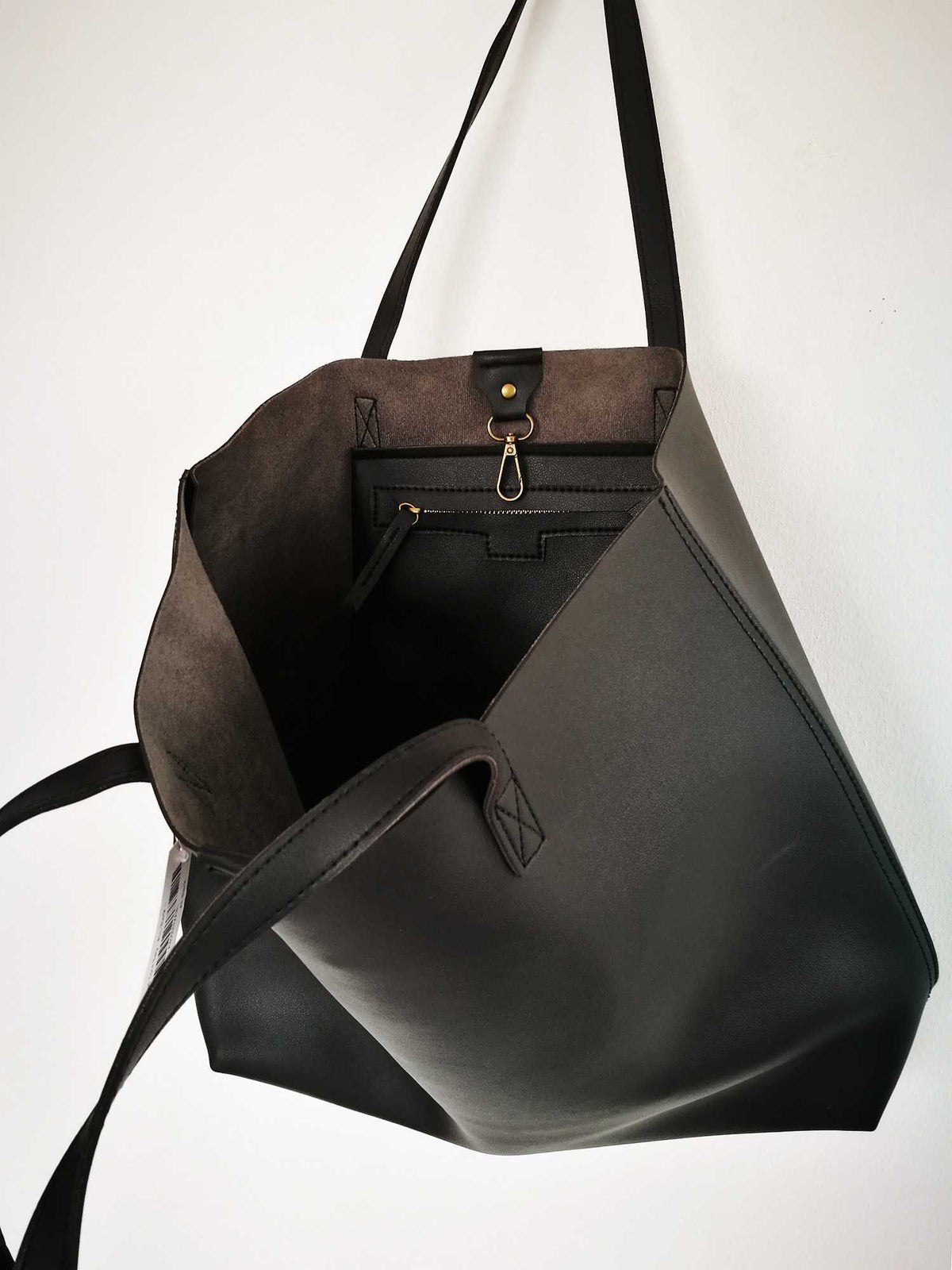 Oversized Tote Bag for Women: Black & Brown Leather Totes | Worthtryit – W.T.I. Design