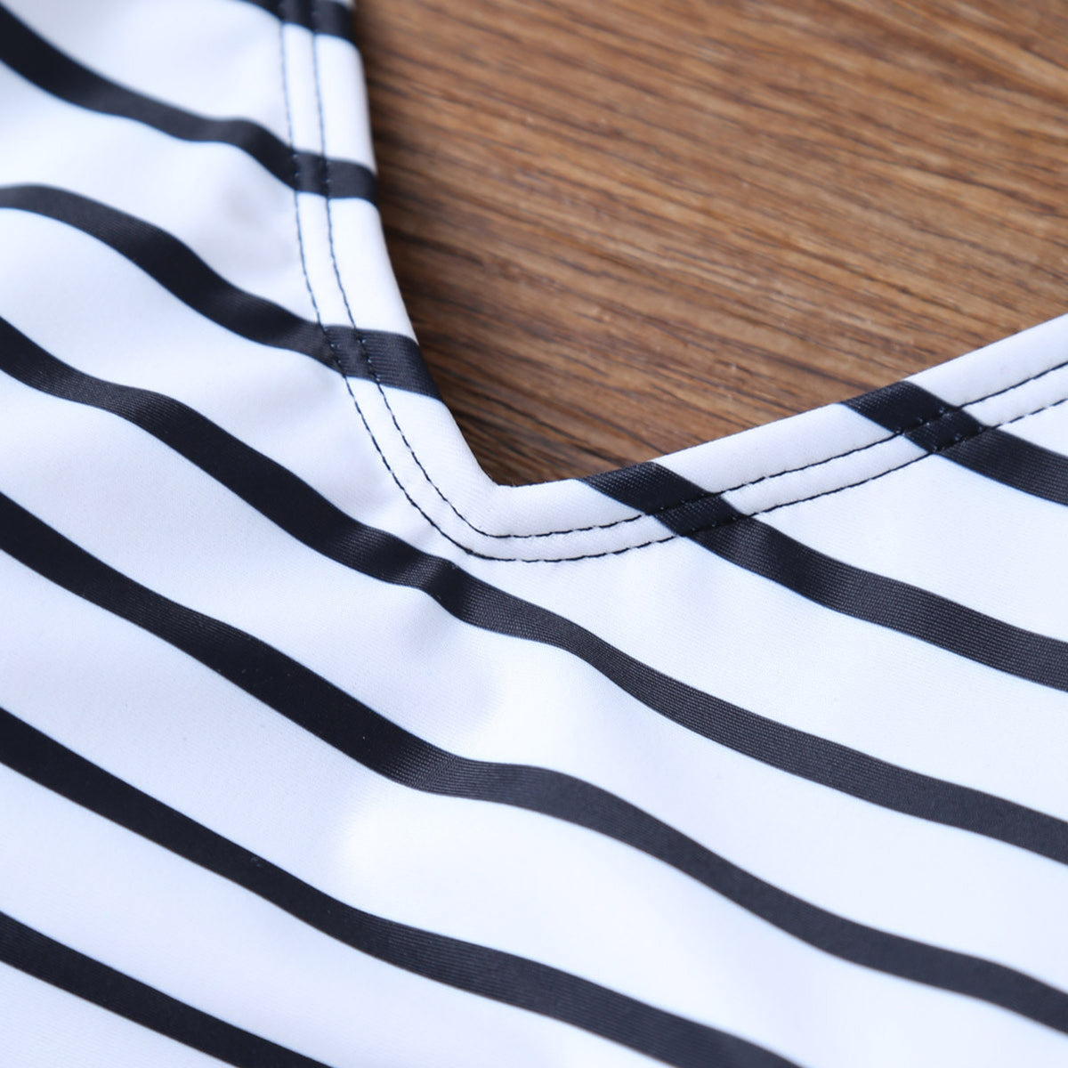 Modest One Piece Swimwear - Buy Black White Striped One Piece Swimsuit ...