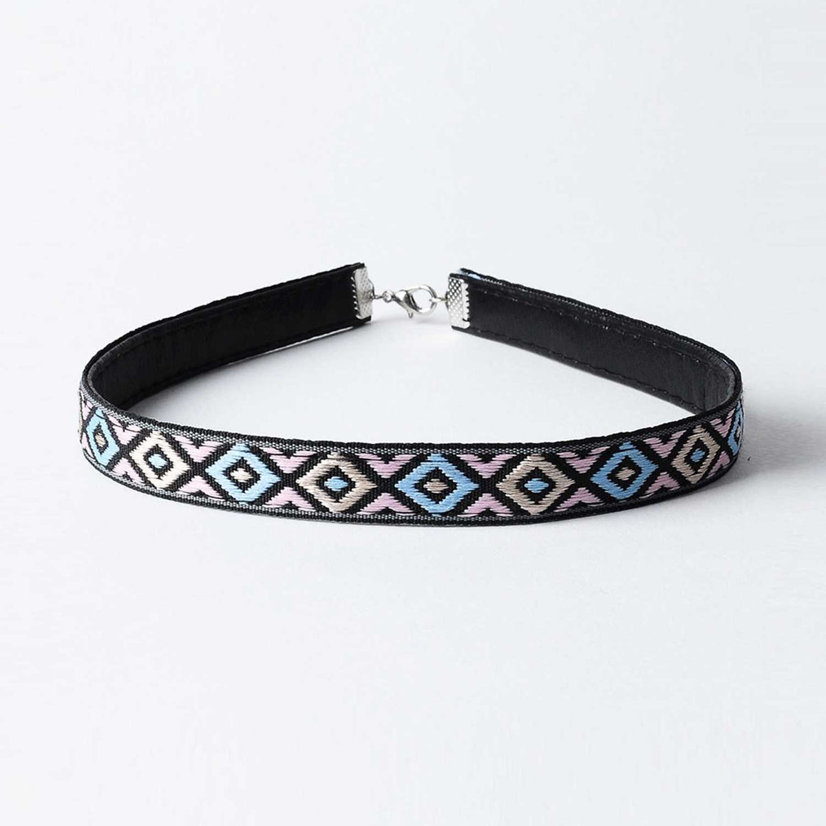 Aztec Choker Necklace-Blue & Pink – W.T.I. Design