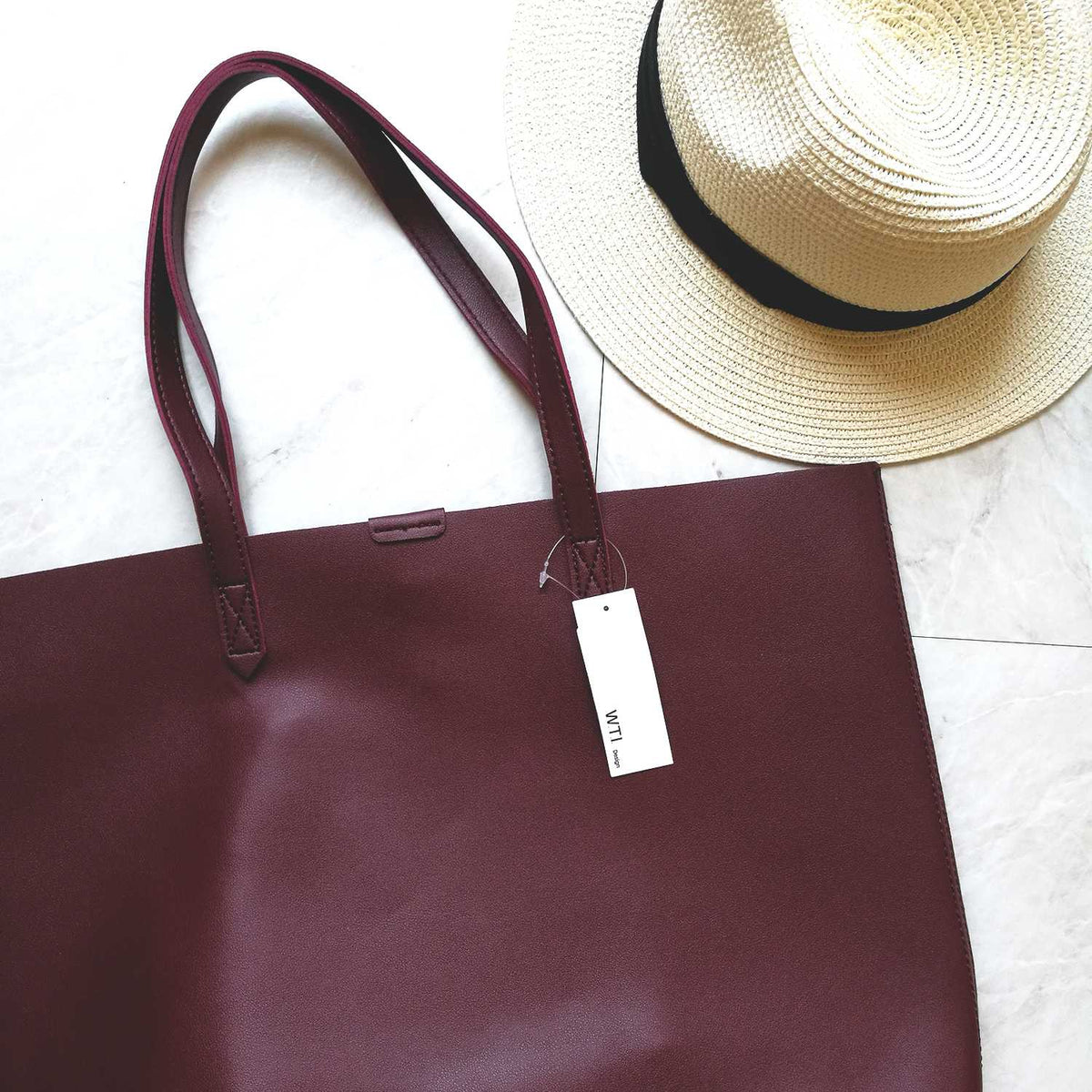 Oversized Faux Leather Tote -Totes Clearance Sale Online, Best ...