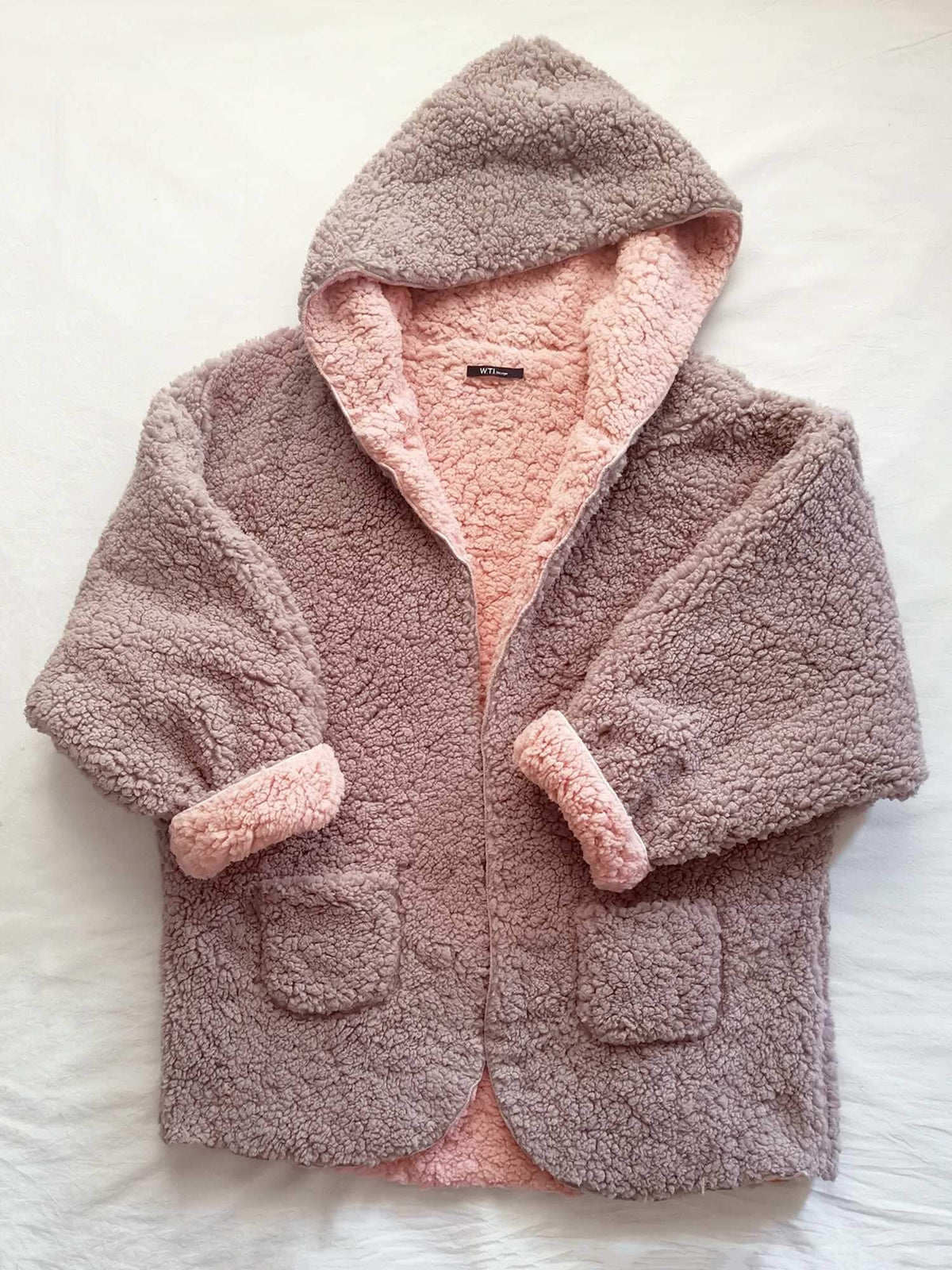 fuzzy hoodie jacket