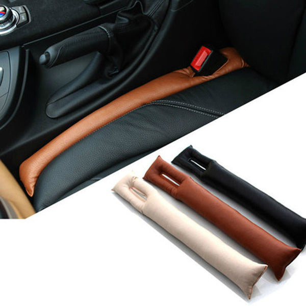 Universal Car Vehicle Seat Hand Brake Gap Filler Pad PU Leather Decora