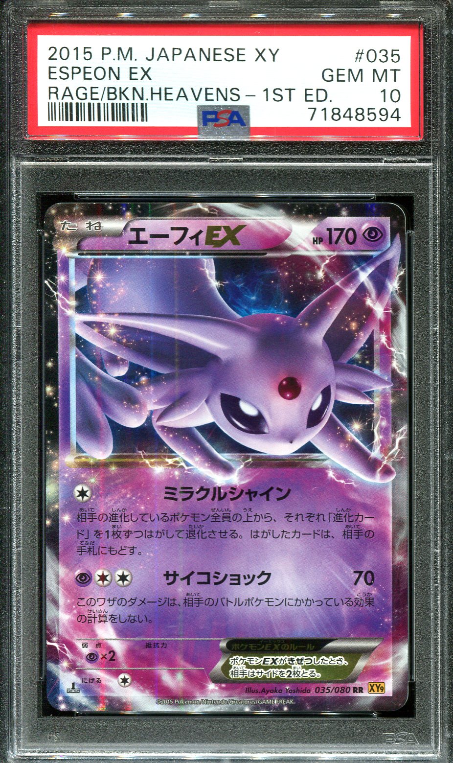 Pokemon 2013 BW#9 Megalo Cannon Genesect EX Holofoil Card #010/076