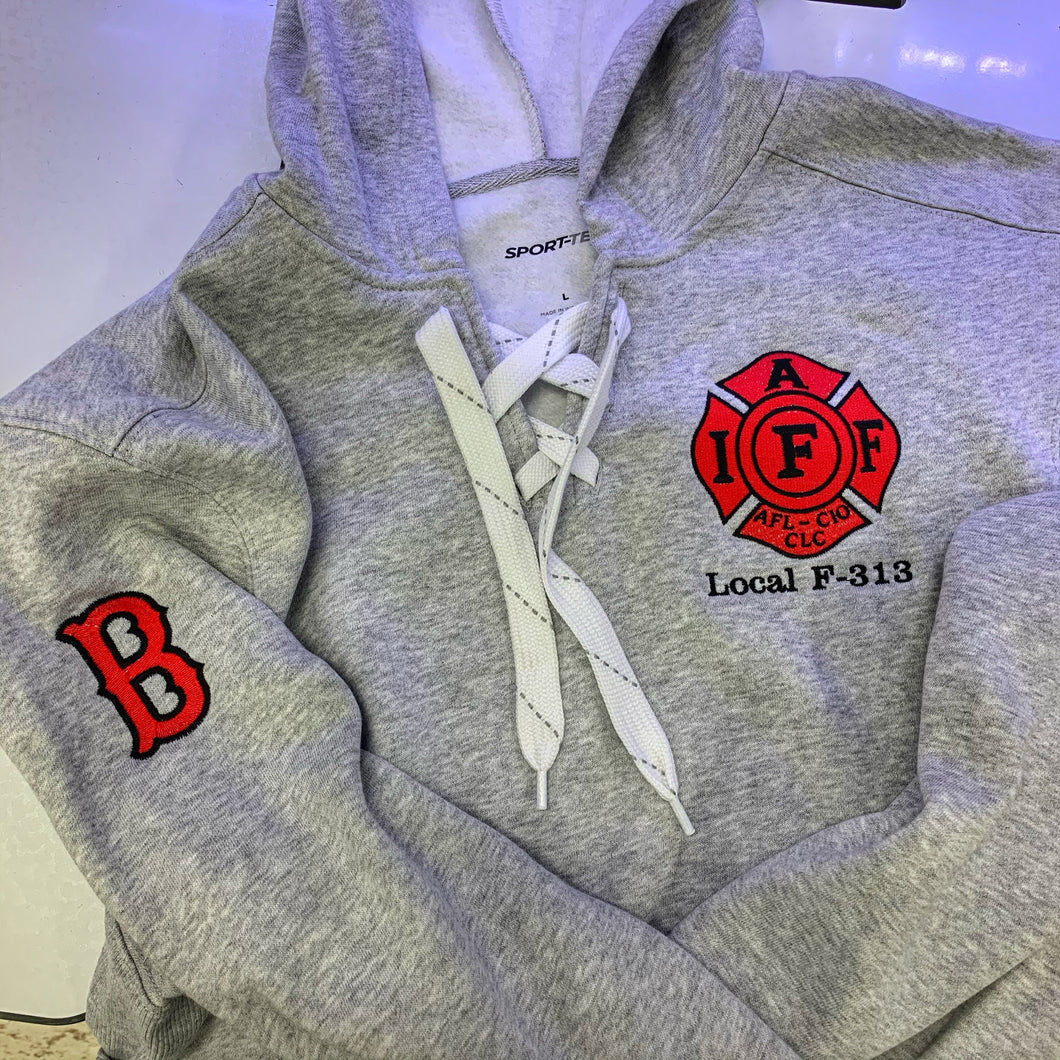 custom lace up hoodie