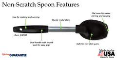 RADA non-scratch heat and stain resistant spatula with product specifications