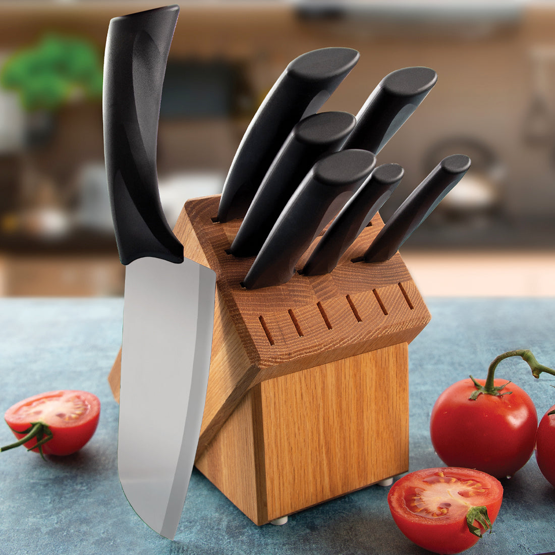 Rada Oak Block Knife Set